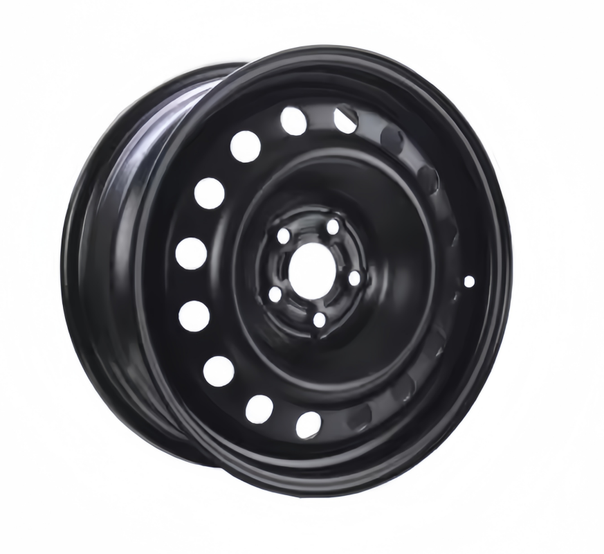 European market High Quality Black 14 Inch 5 Hole Steel Wheel Rim